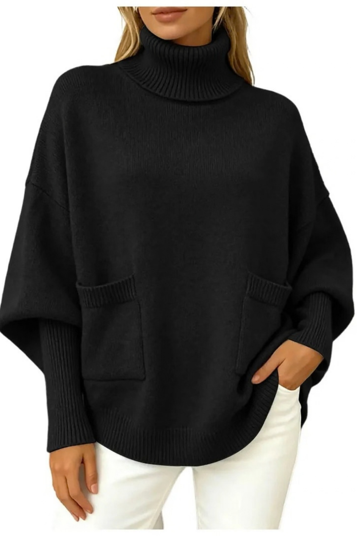 Women’s Turtleneck Sweater Oversized Relaxed Style