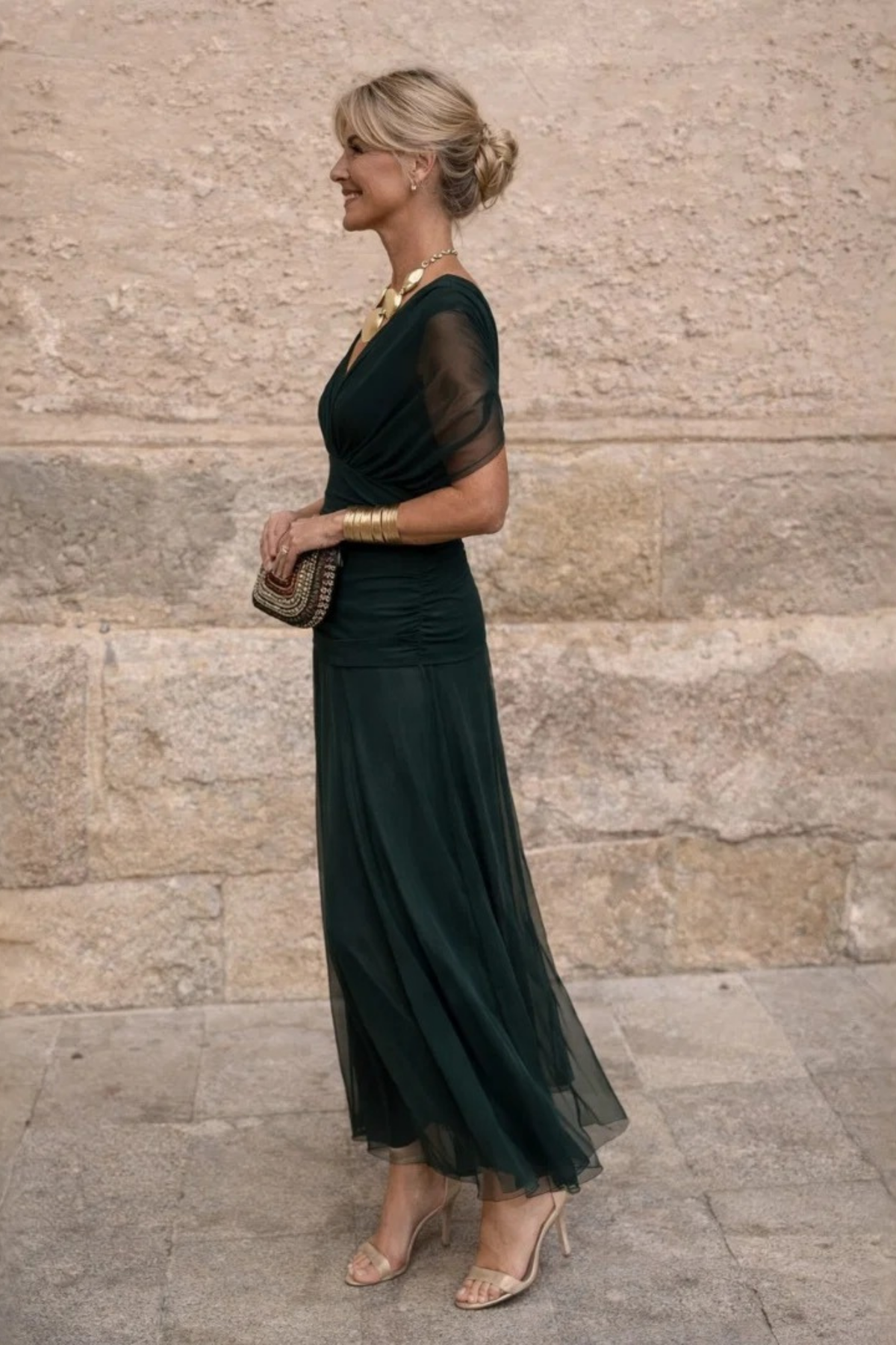 Off Shoulder Maxi Dress Refined Feminine Style