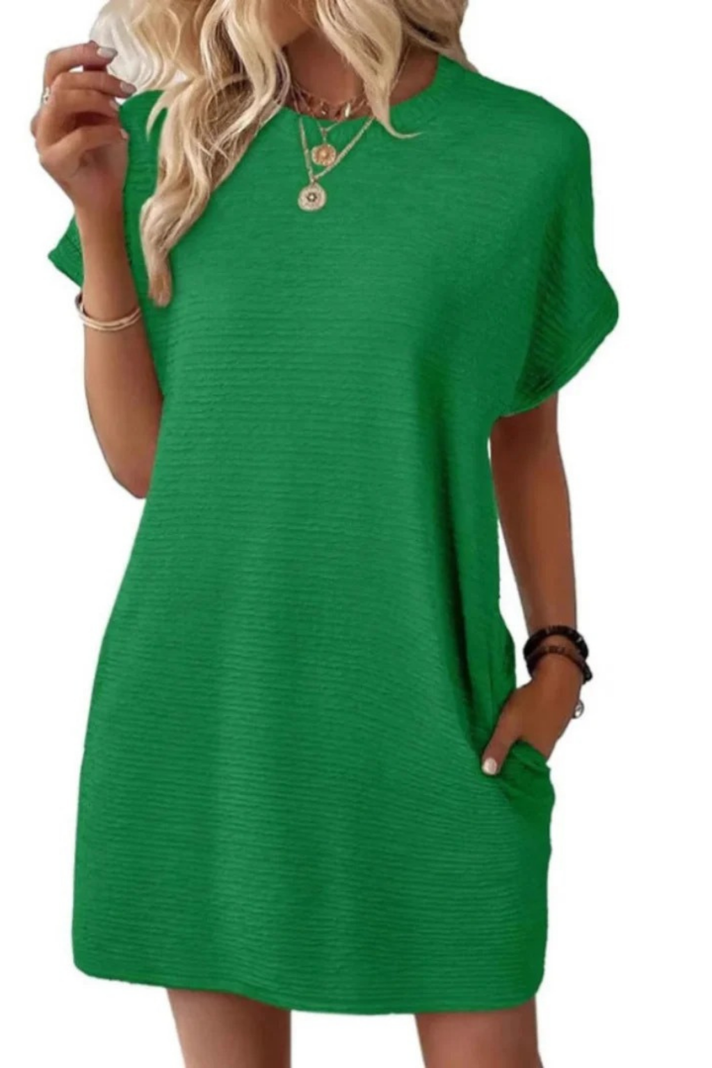 Pocket Mini Dress Relaxed Casual Style
