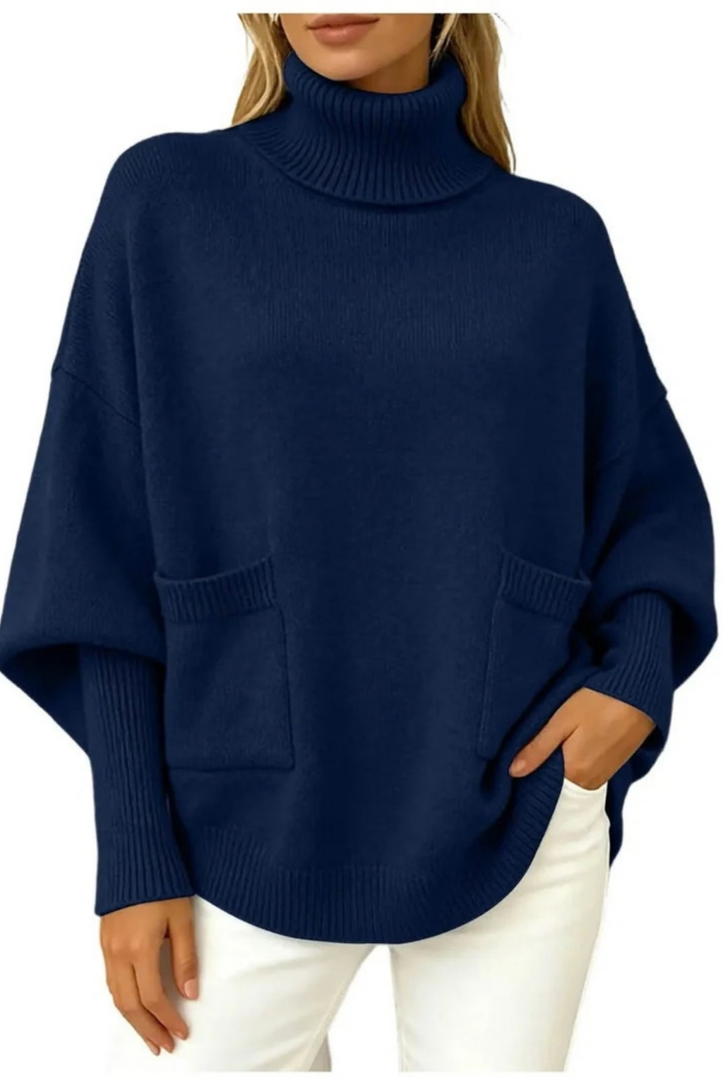 Women’s Turtleneck Sweater Oversized Relaxed Style
