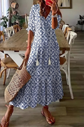 Boho Maxi Dress Relaxed Casual Style