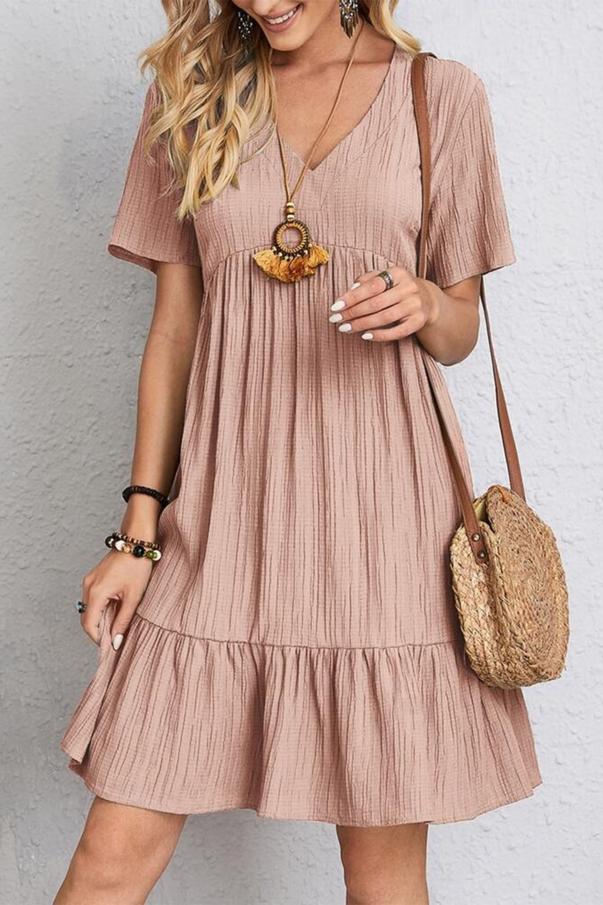 Ruffle Mini Dress Effortless Feminine Style