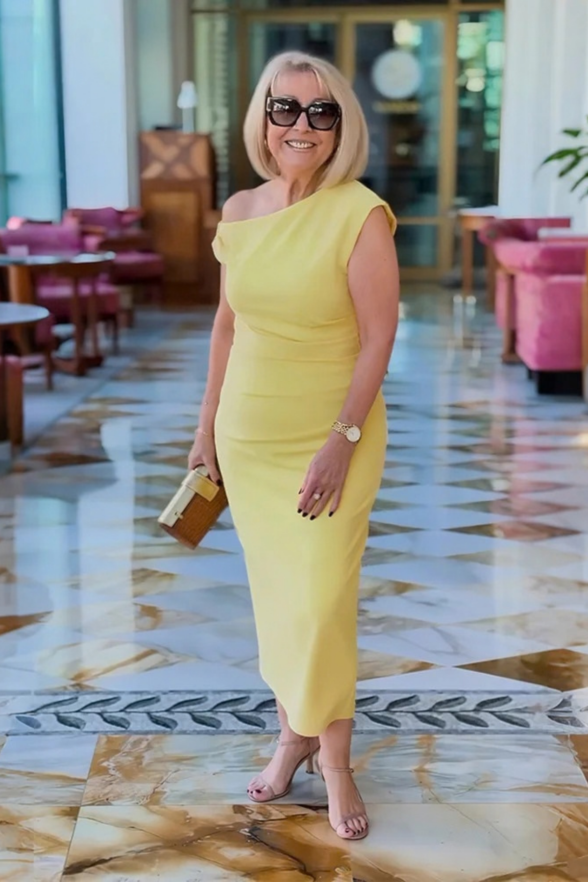 Midi Wedding Dress Ruched One Shoulder Cocktail Style