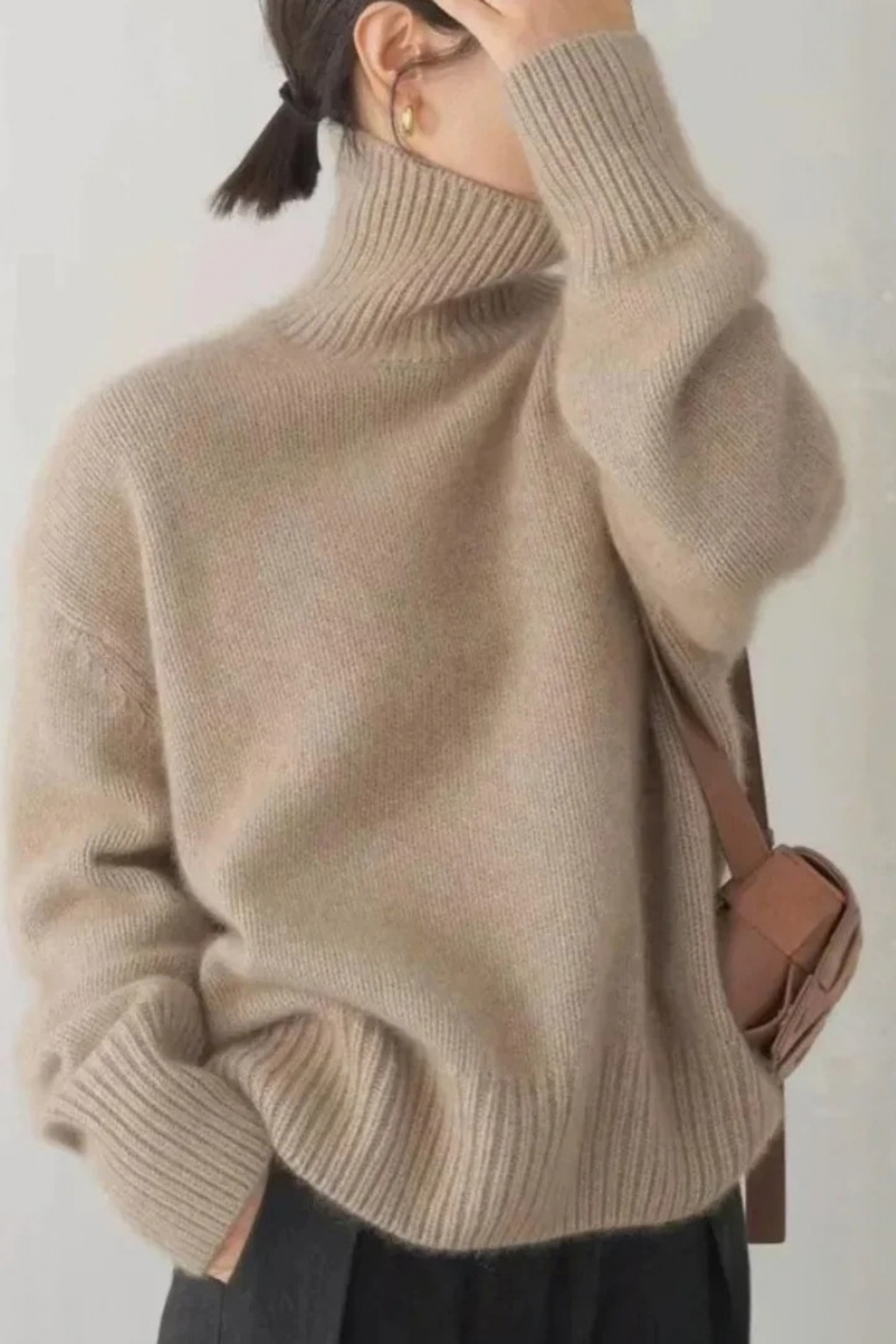 Turtleneck Sweater Relaxed Fit Cozy Style