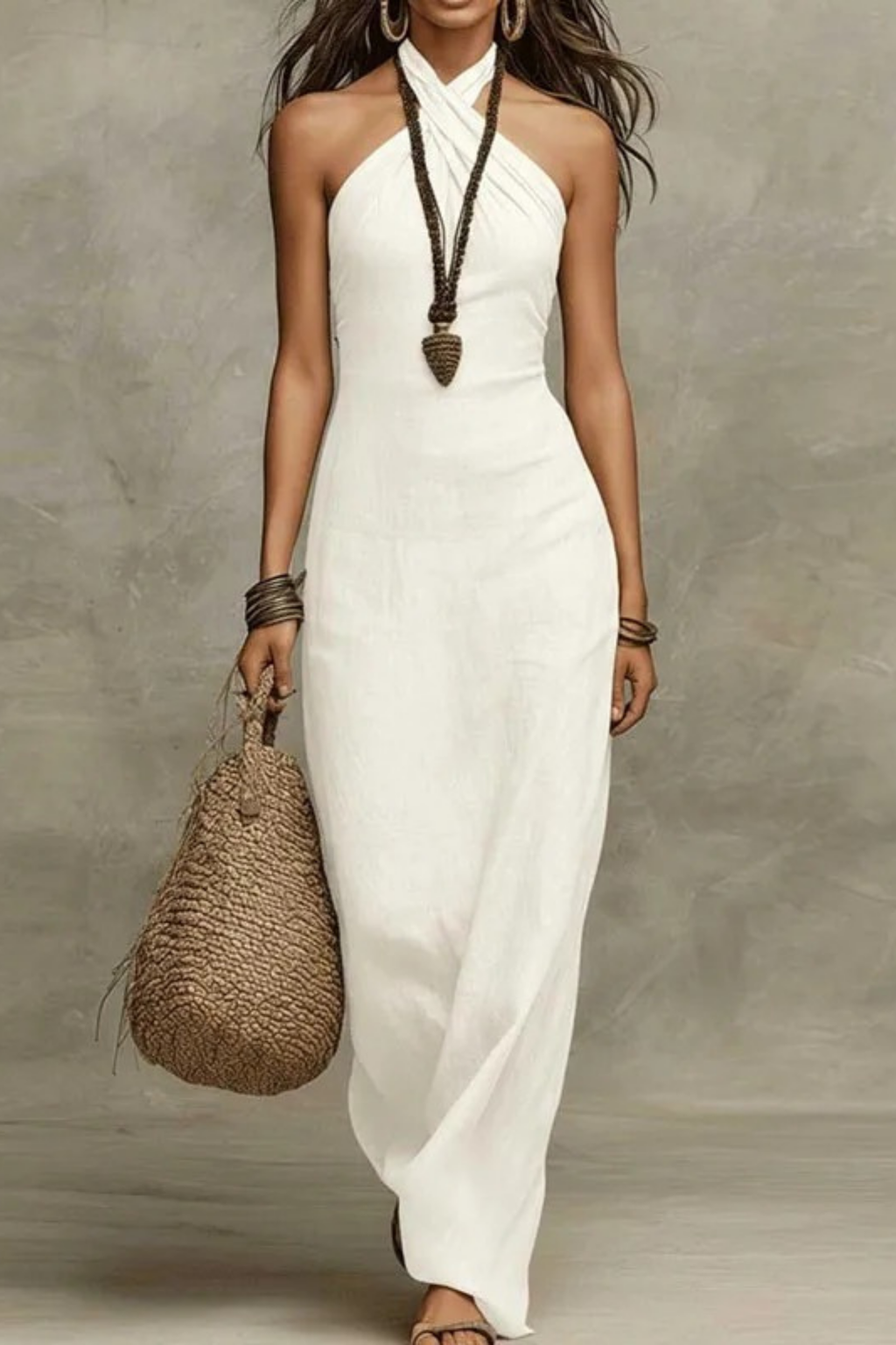 Women’s Maxi Dress Sleeveless Sophisticated Style
