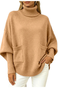 Women’s Turtleneck Sweater Oversized Relaxed Style