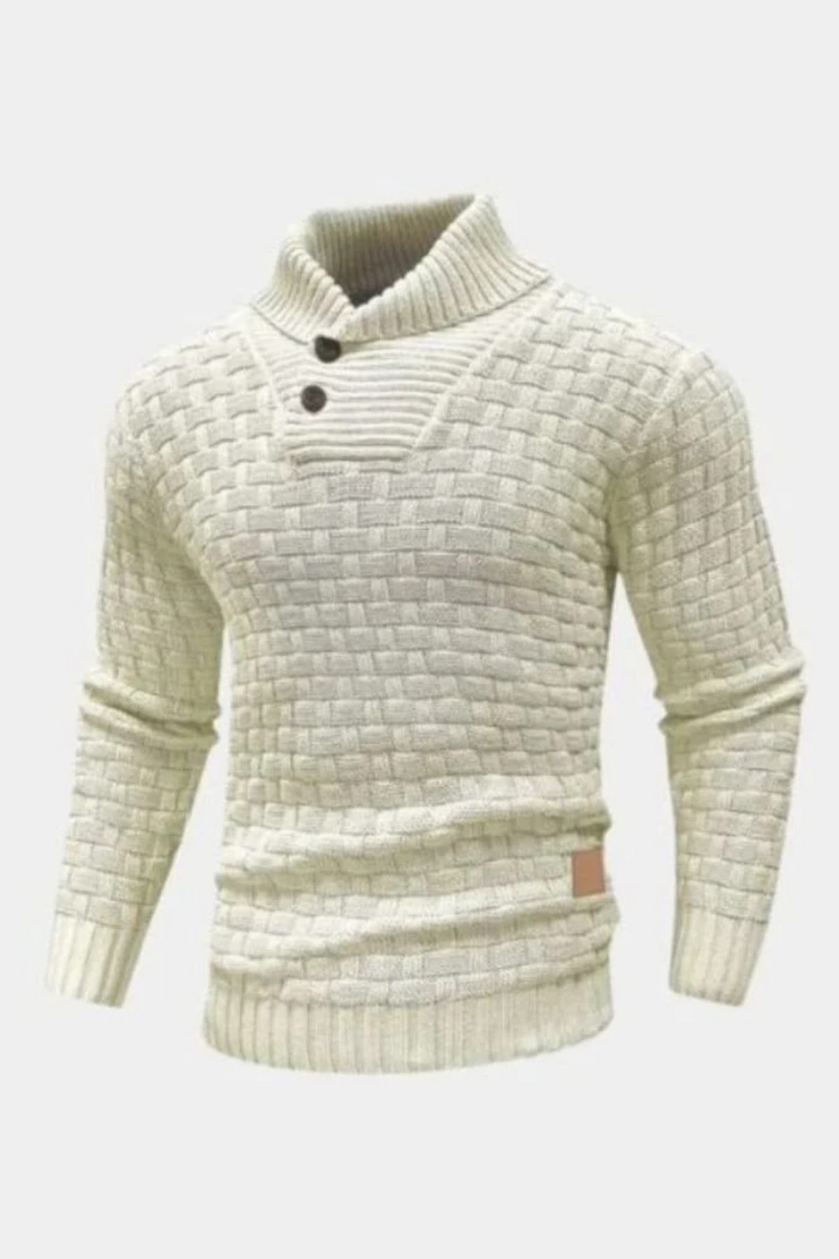 Men’s Shawl Collar Cardigan Textured Knit Style