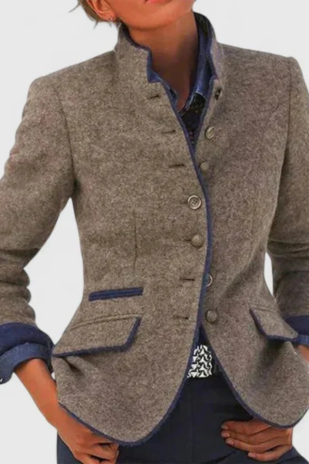 Women’s Button Front Cardigan Tailored Classic Style