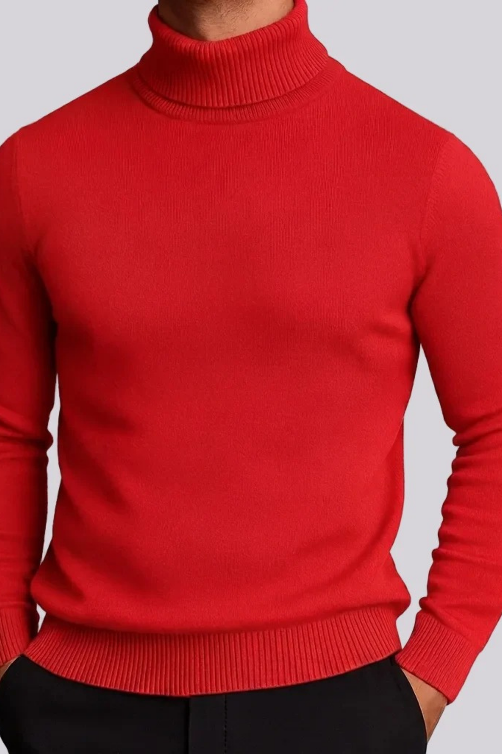 Long Sleeve Turtleneck Sweater Elegant Classic Style