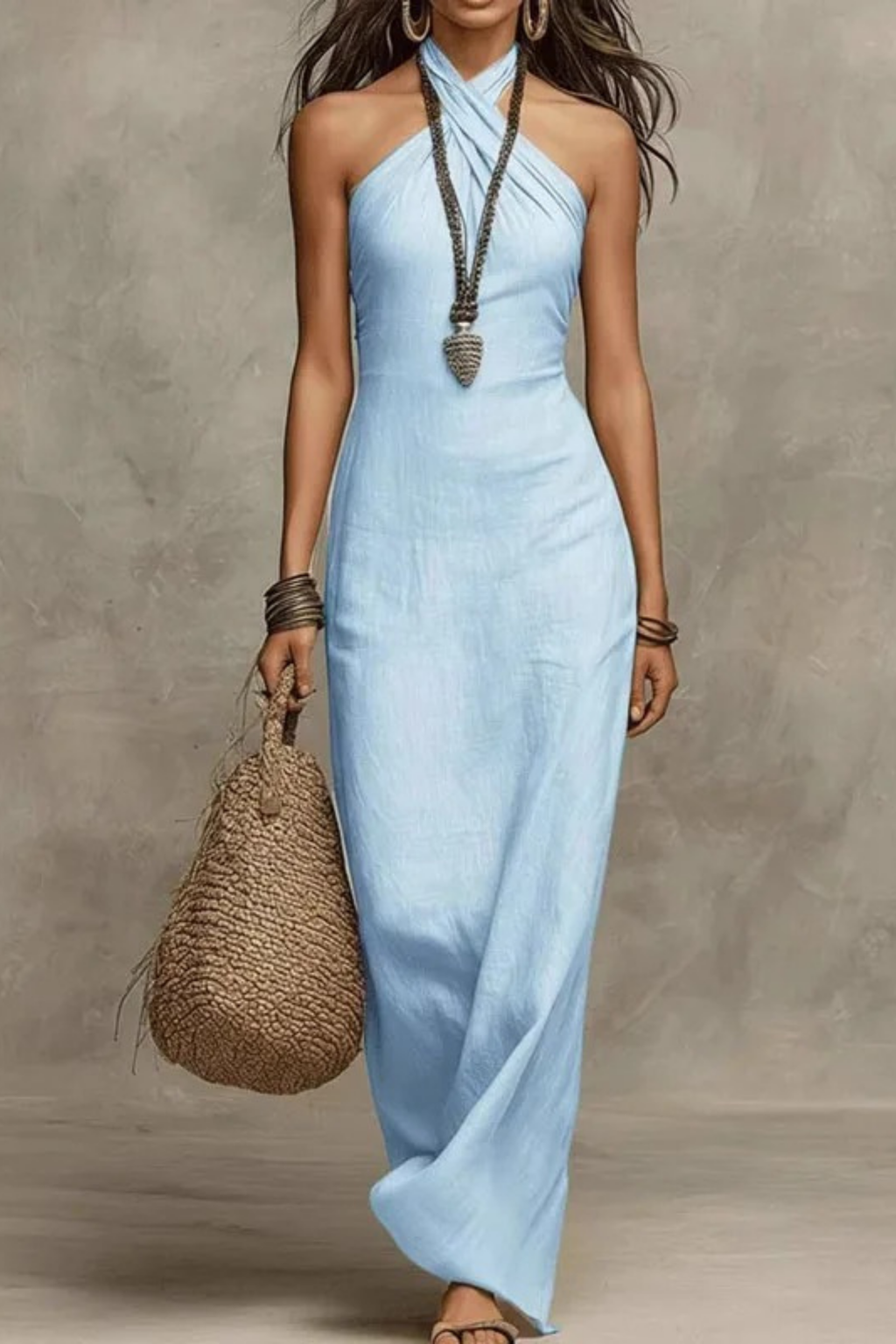 Women’s Maxi Dress Sleeveless Sophisticated Style