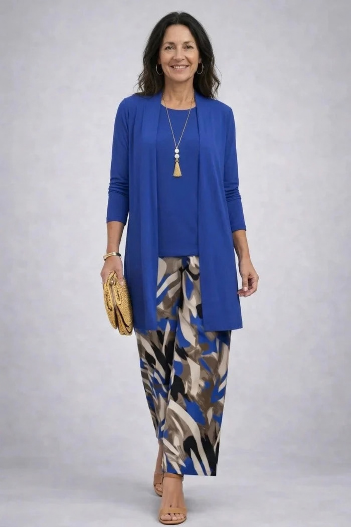 Women’s Matching Set Open Front Elegant Style