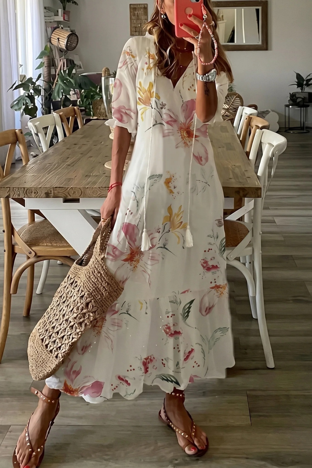 Boho Maxi Dress Relaxed Casual Style