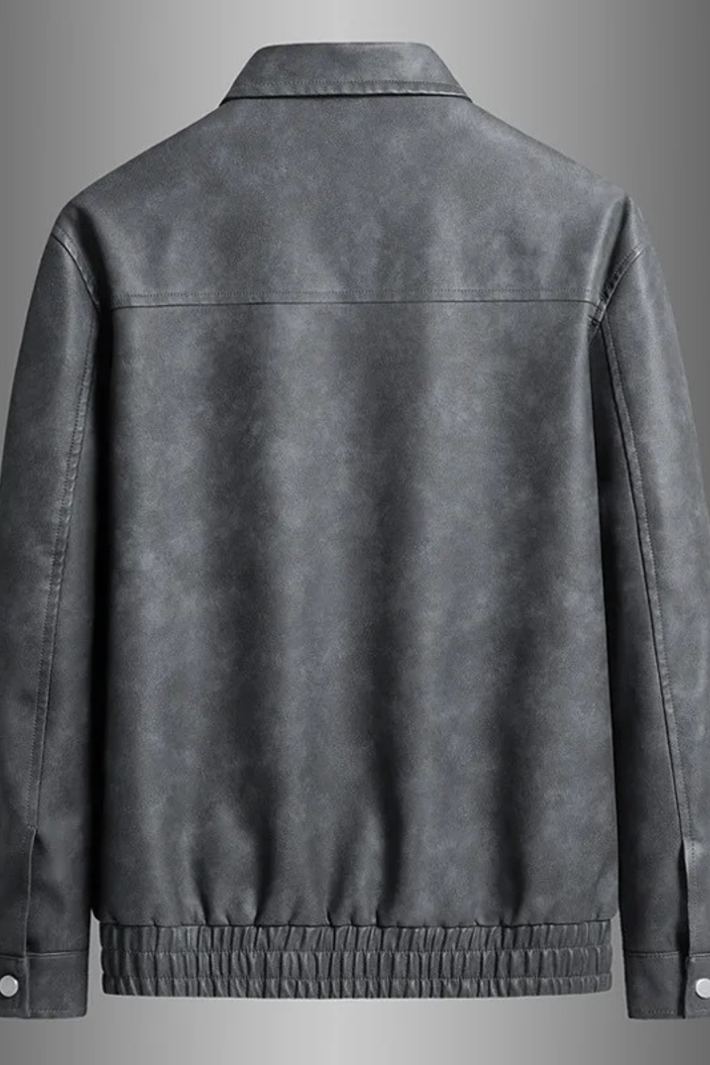 Men’s Leather Jacket Classic Collar Modern Style