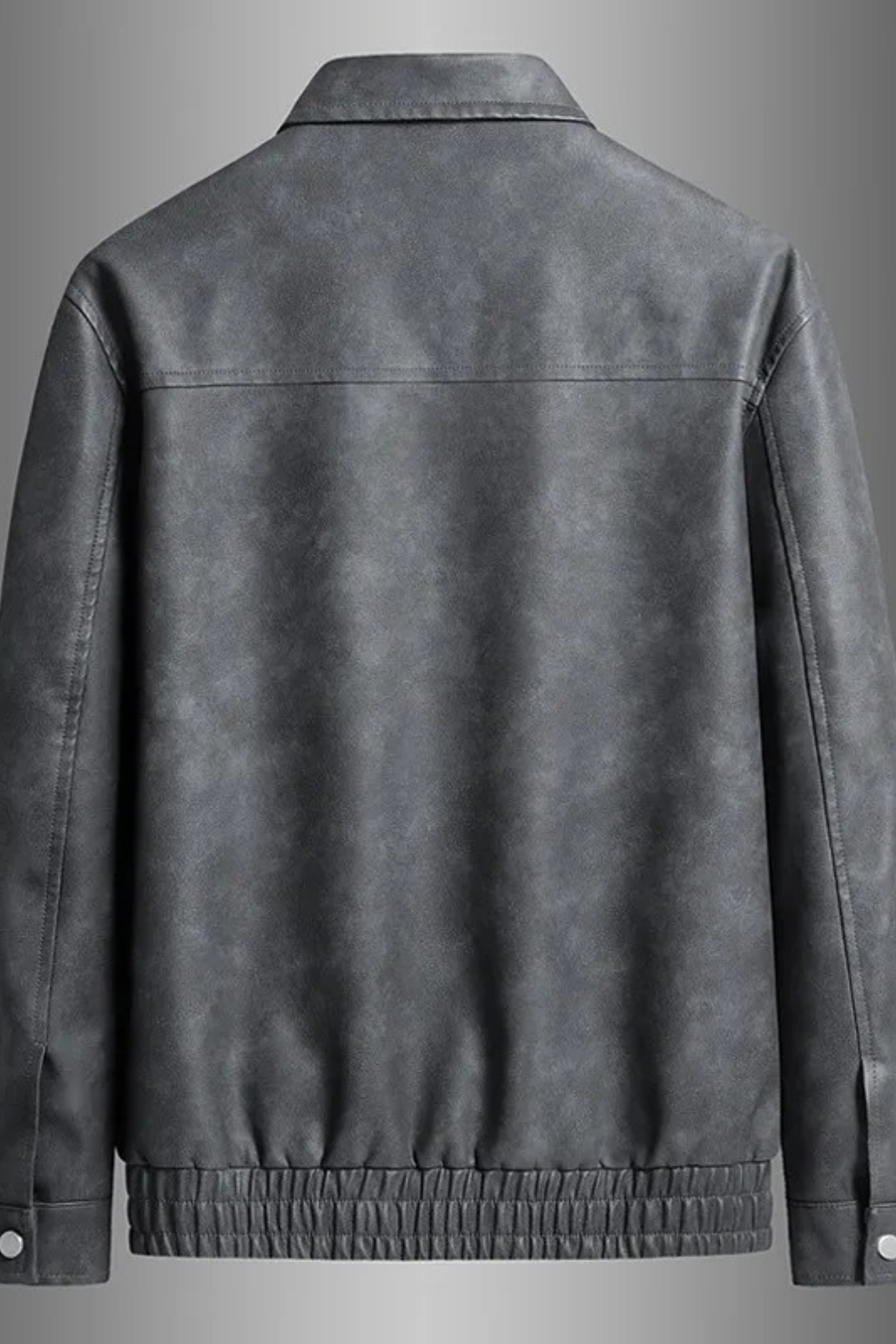 Men’s Leather Jacket Classic Collar Modern Style