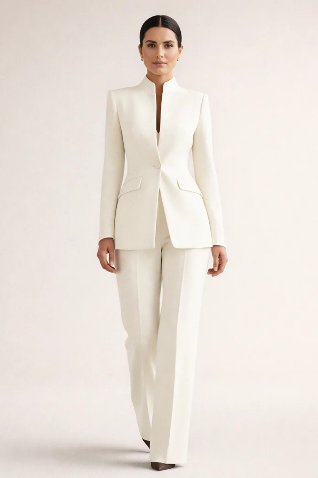 Women’s Two Piece Set Tailored Blazer Elegant Style