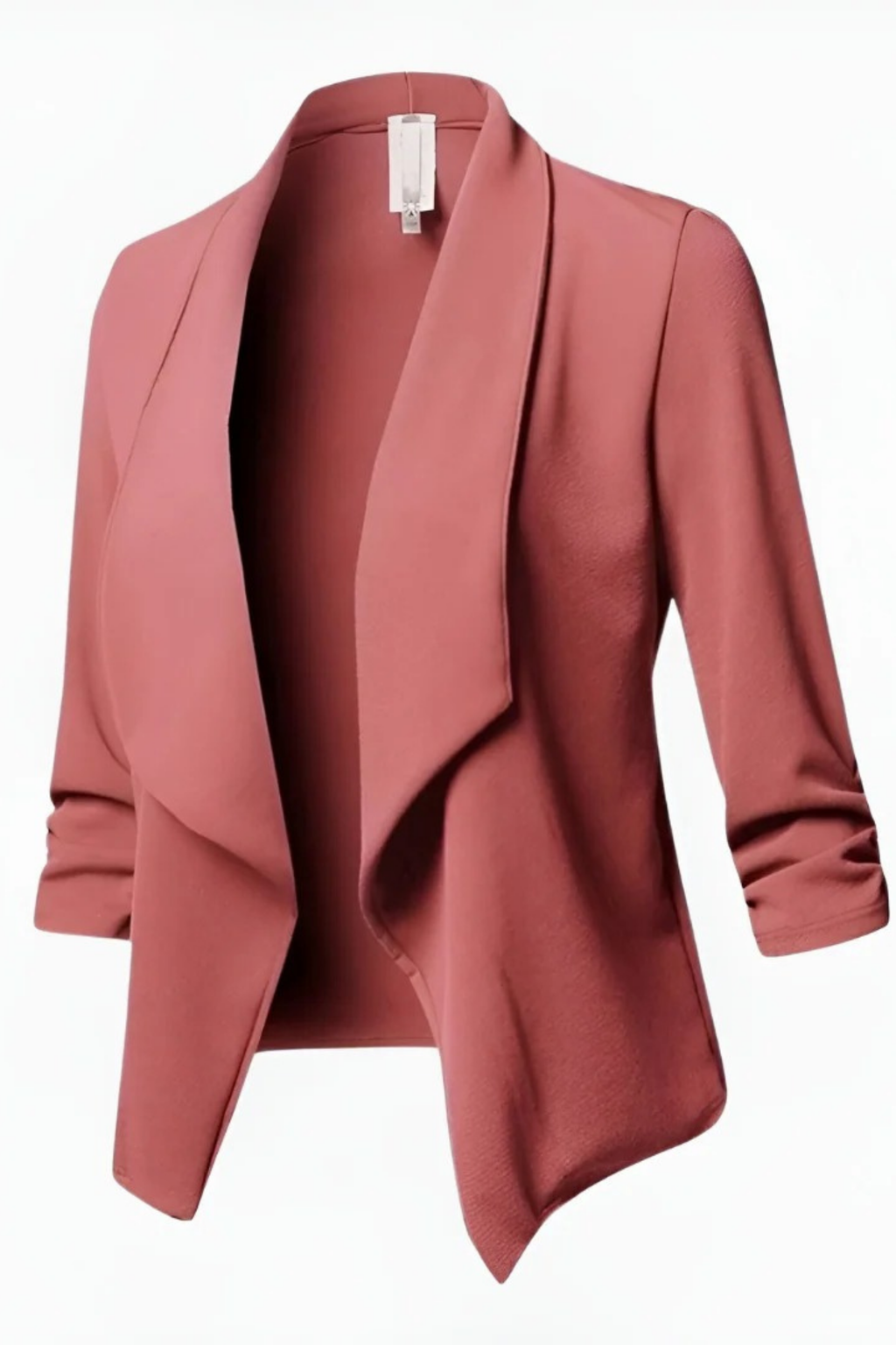 Open Front Blazer Shawl Collar Elegant Style