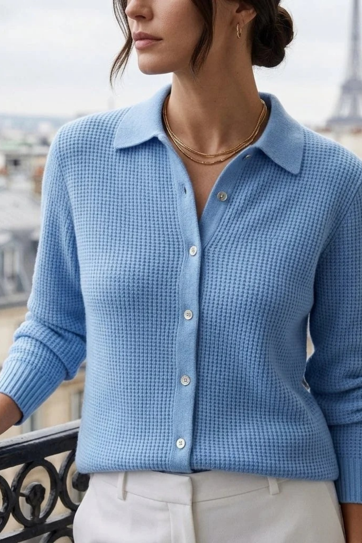 Women’s Button Front Sweater Timeless Style