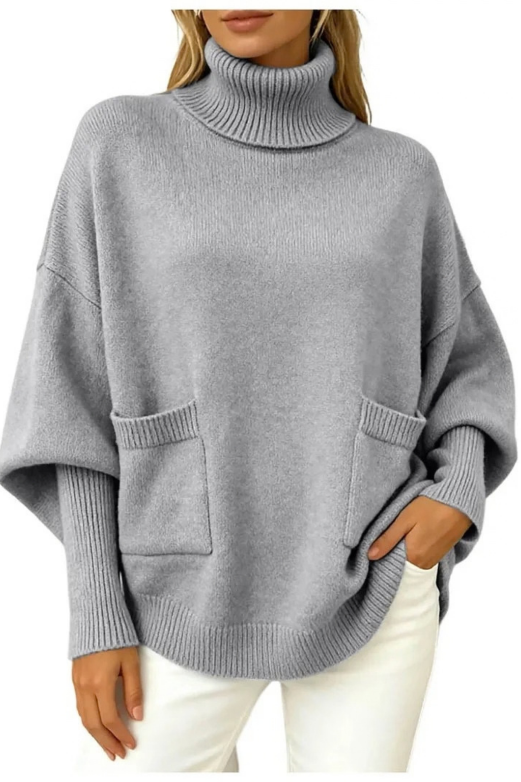 Women’s Turtleneck Sweater Oversized Relaxed Style