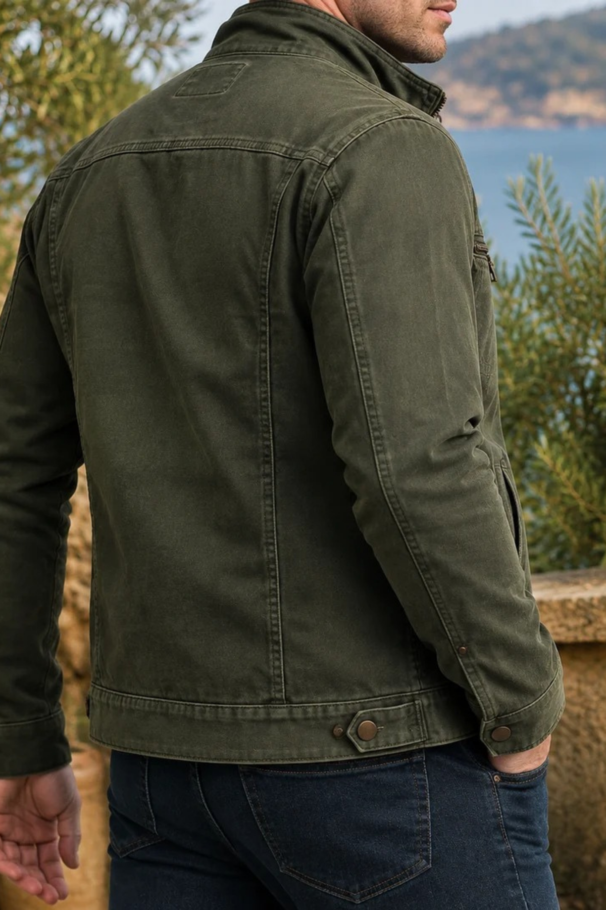 Cotton Jacket Rugged Casual Style