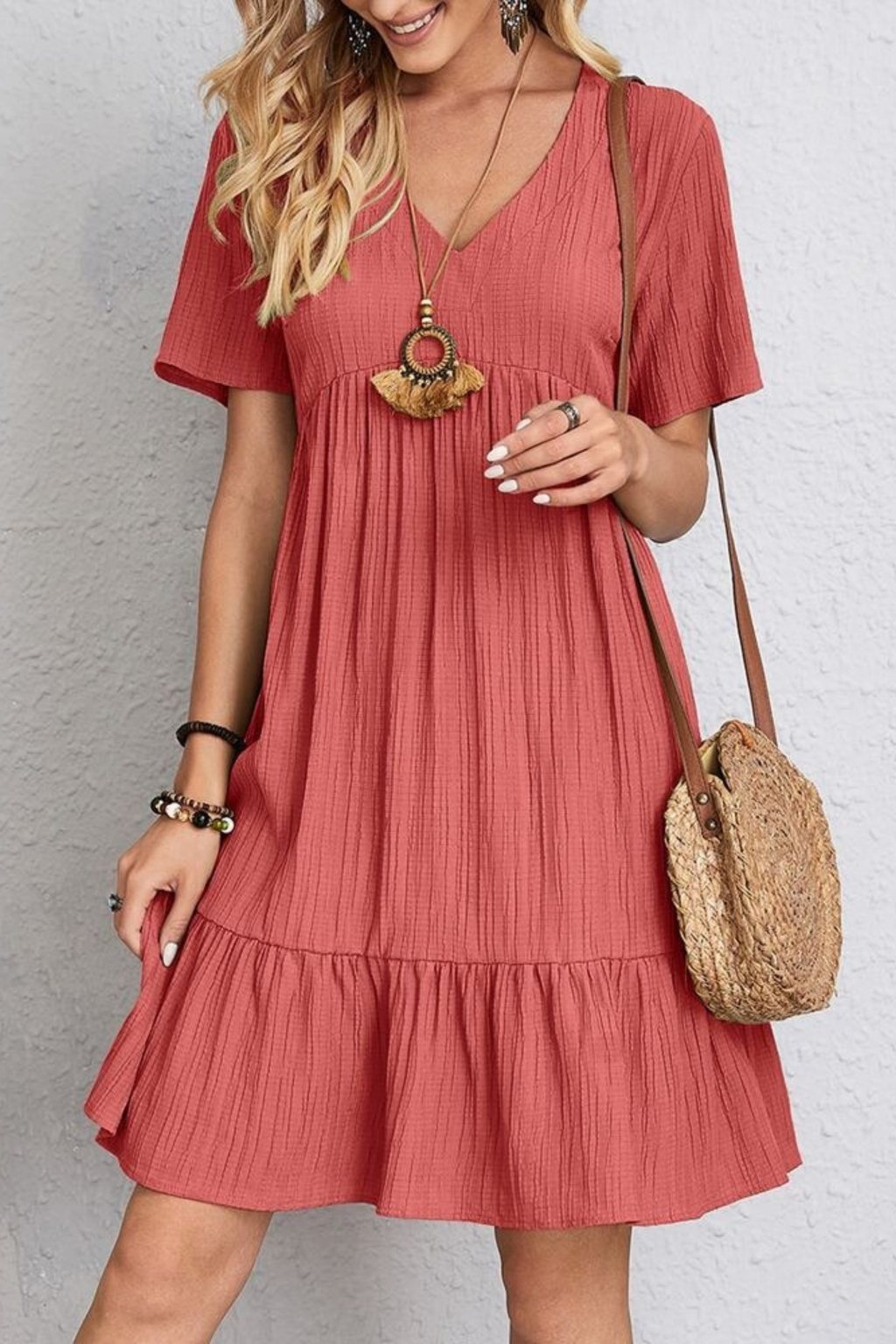 Ruffle Mini Dress Effortless Feminine Style