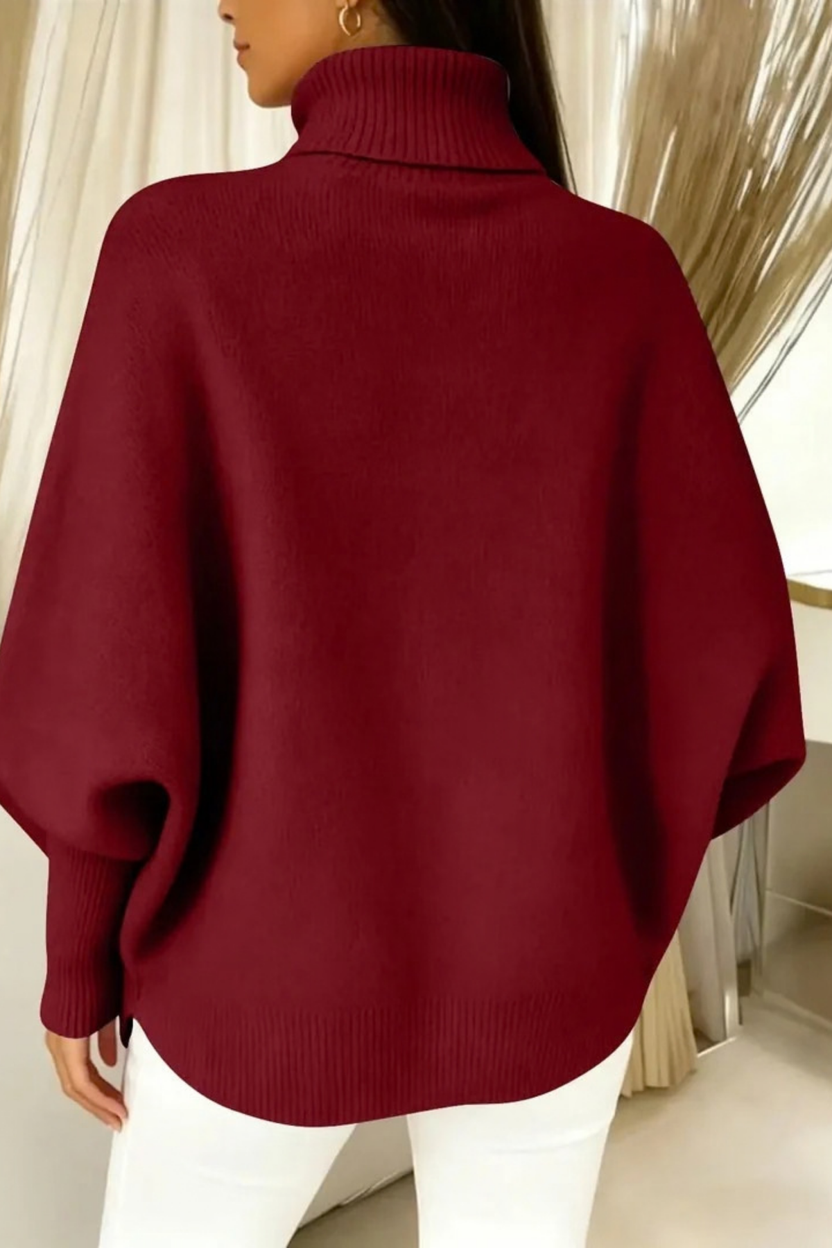 Women’s Turtleneck Sweater Oversized Relaxed Style