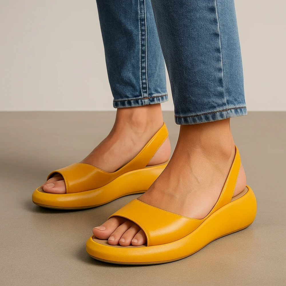 Open Toe Slingback Sandals Cushioned Casual Style