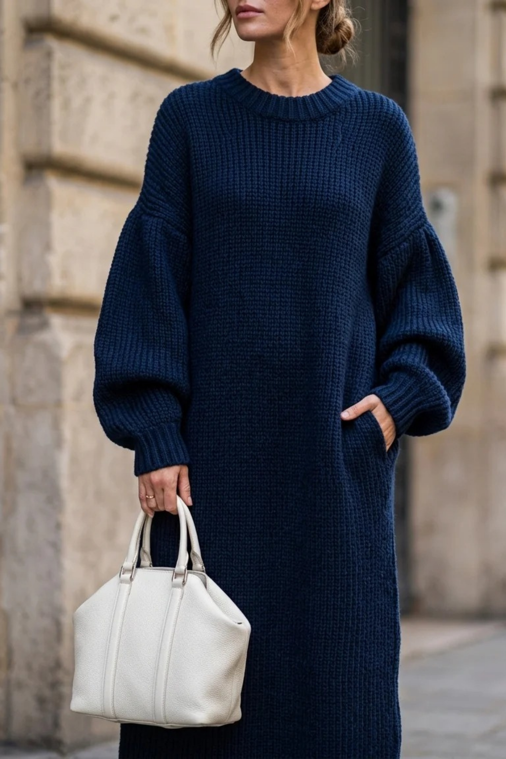 Women’s Maxi Sweater Dress Oversized Knit Cozy Style
