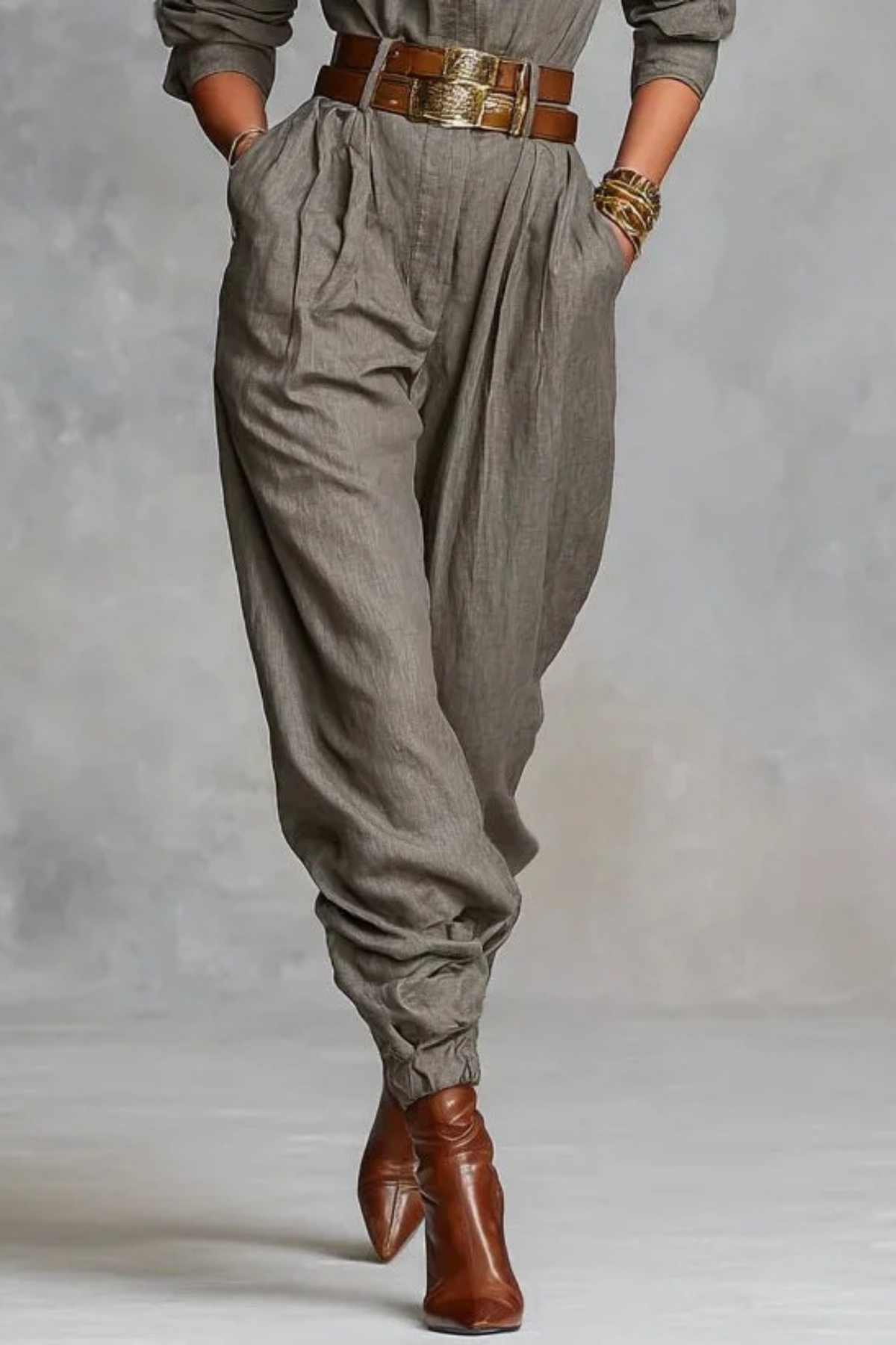 Women’s Utility Jumpsuit Button Front Casual Style
