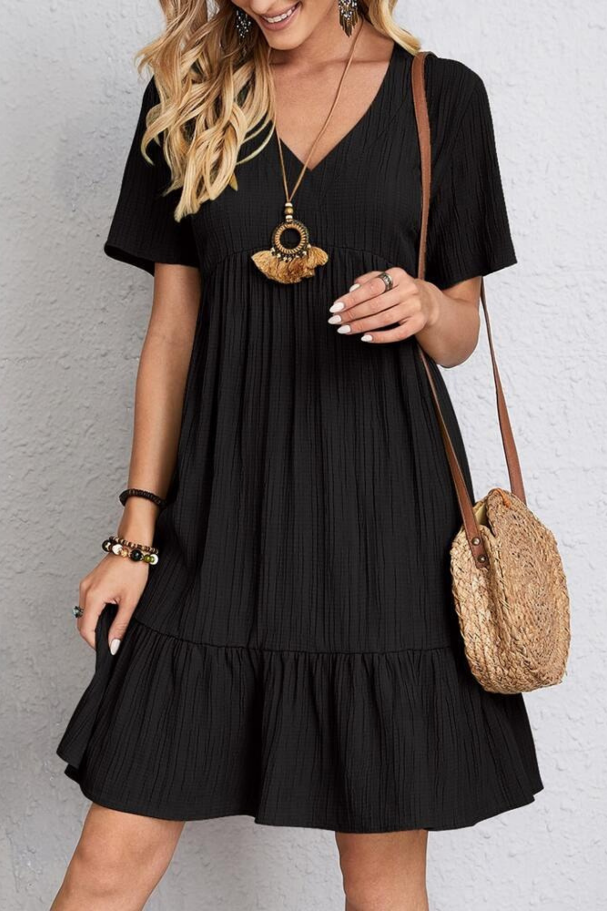 Ruffle Mini Dress Effortless Feminine Style