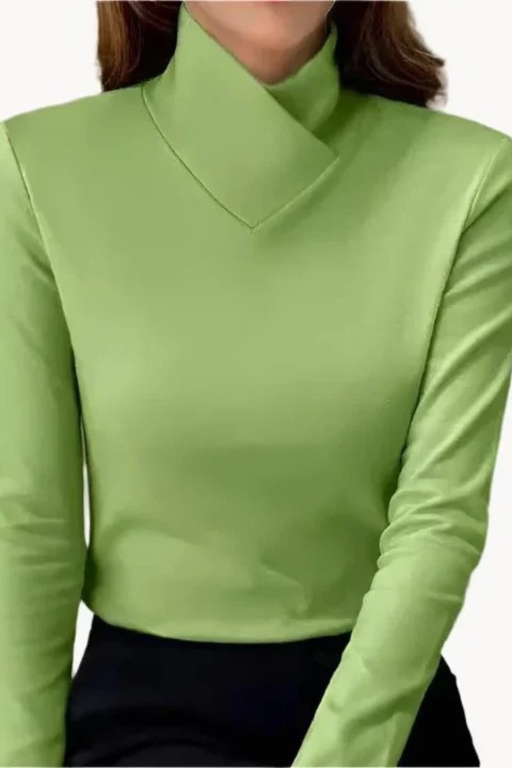 Women’s Sweater V Neck Collar Elegant Style