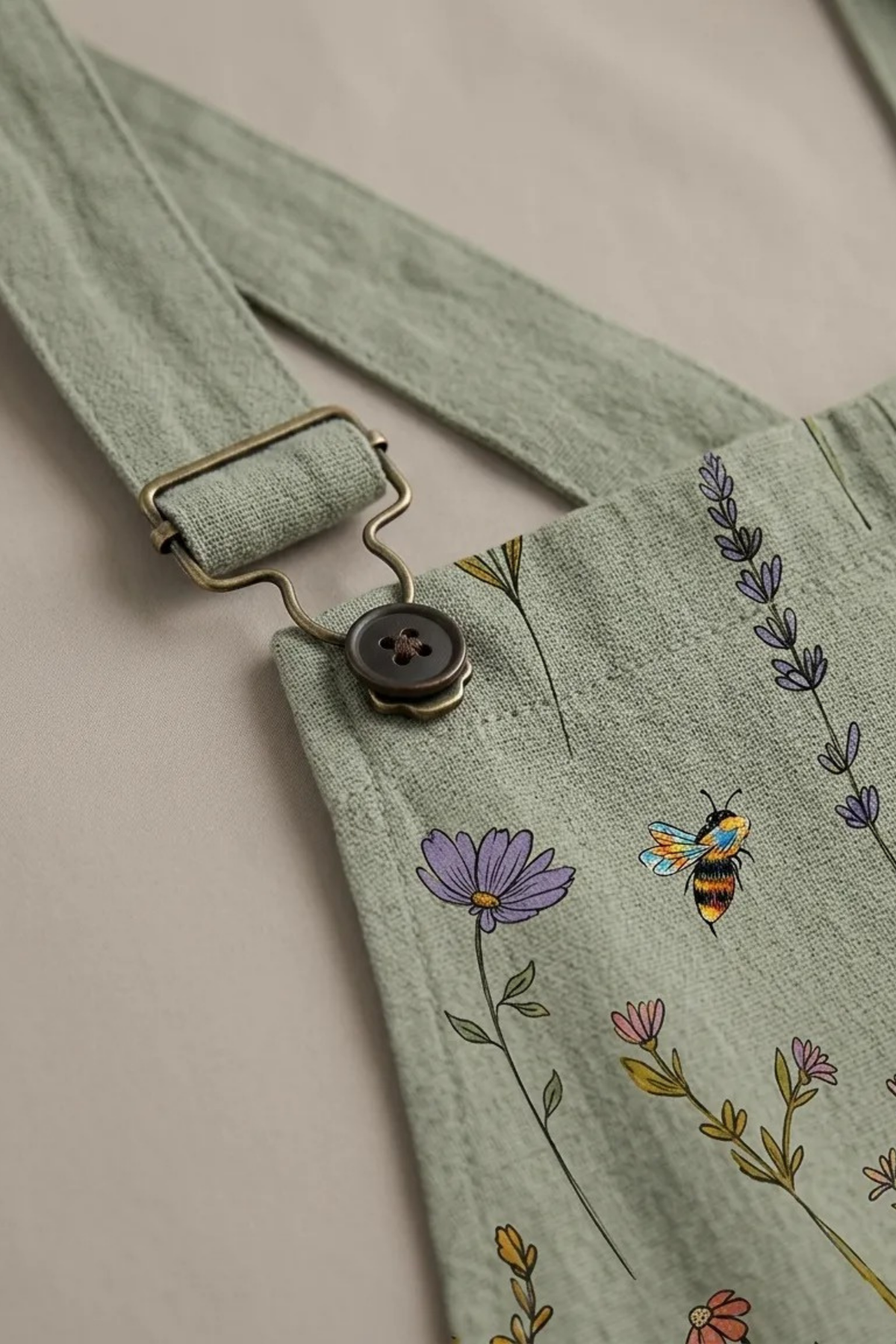 Floral Jumpsuit Strap Detail Relaxed Style