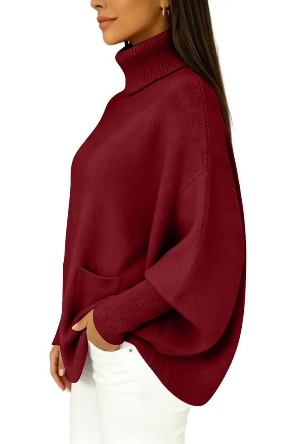 Women’s Turtleneck Sweater Oversized Relaxed Style