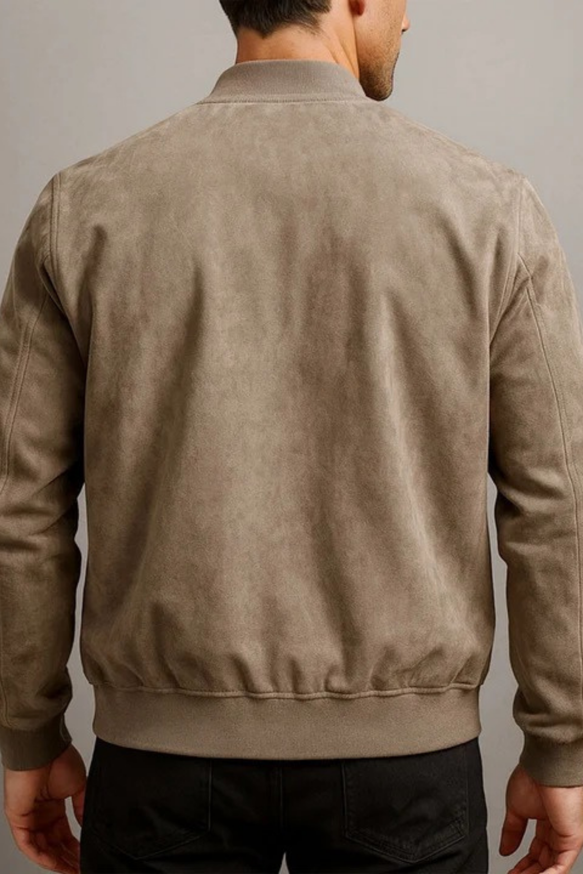 Zip Front Bomber Jacket Modern Casual Style