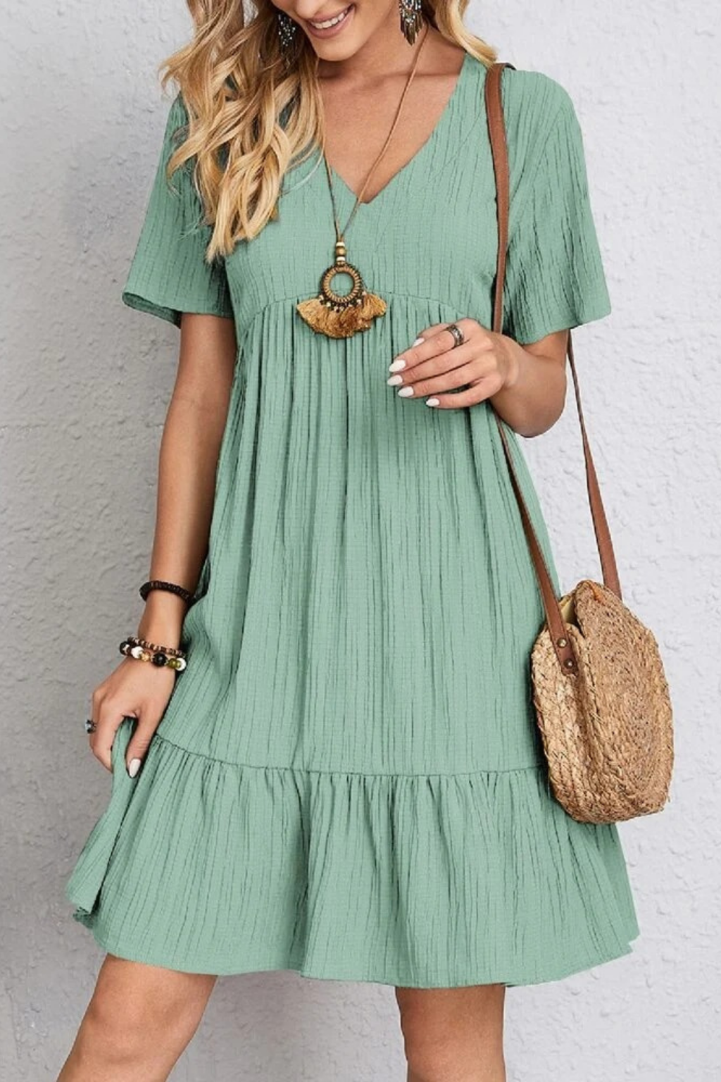 Ruffle Mini Dress Effortless Feminine Style