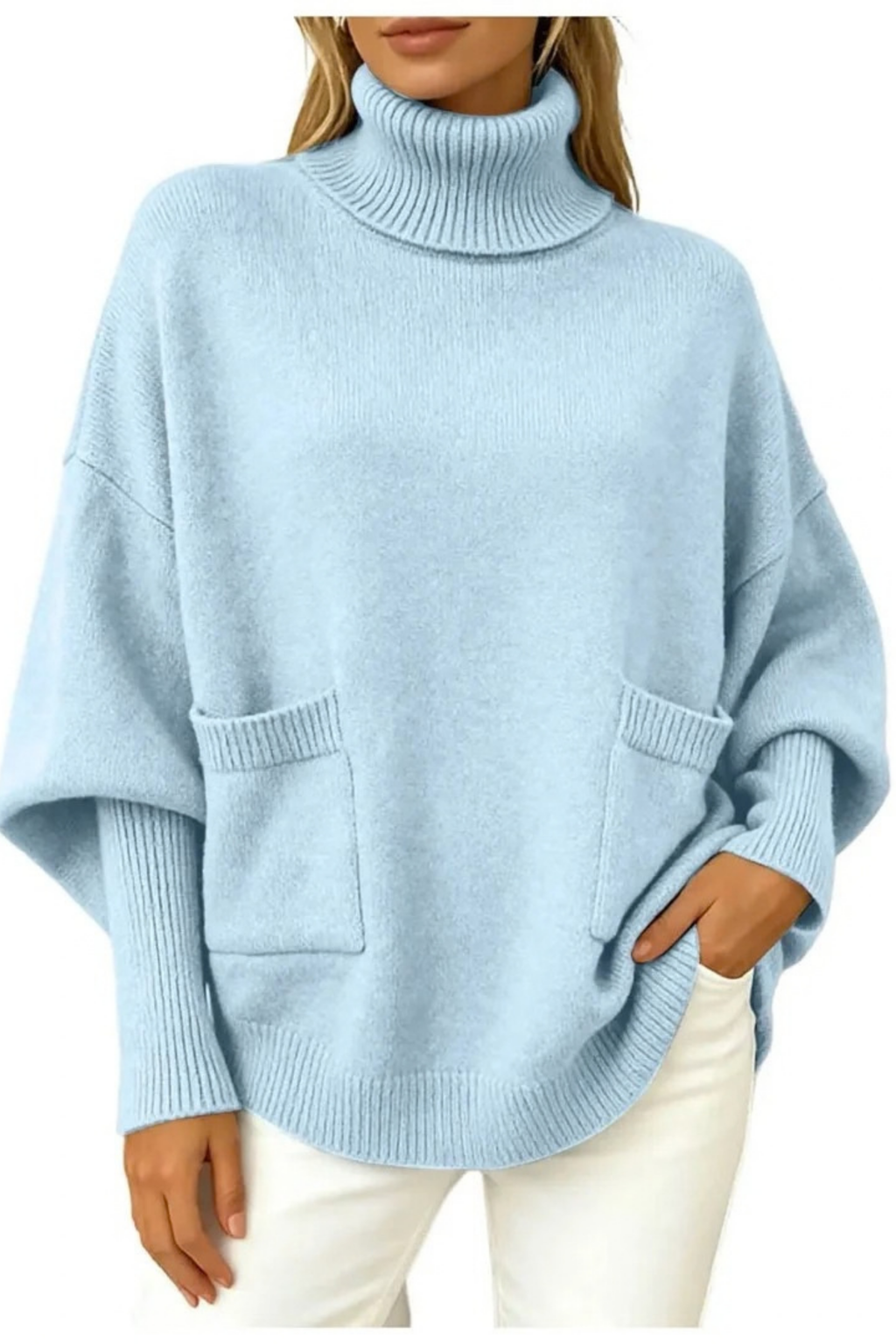 Women’s Turtleneck Sweater Oversized Relaxed Style
