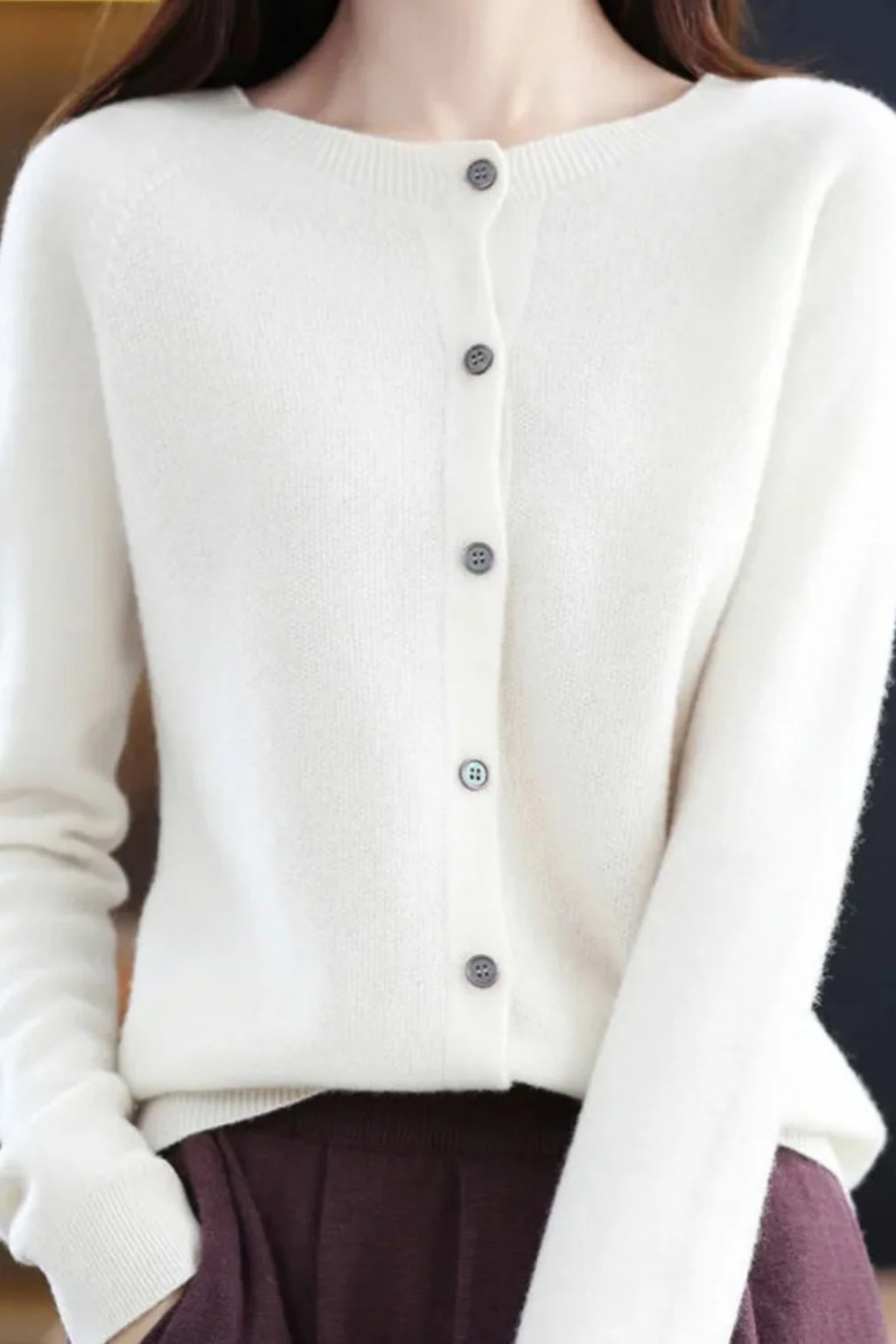 Women’s Button Front Cardigan Relaxed Elegant Style
