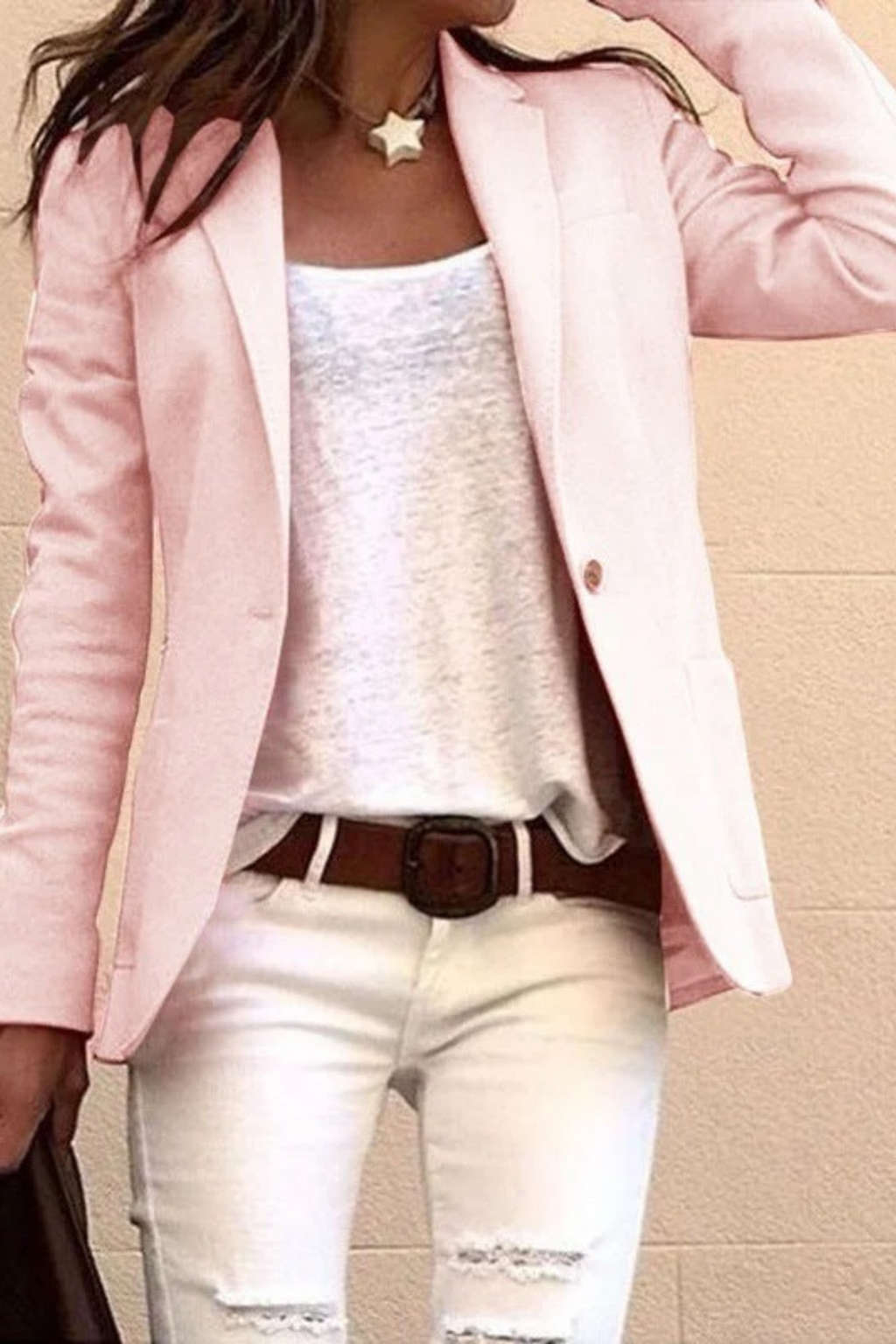 Tailored Blazer Single Button Classic Style
