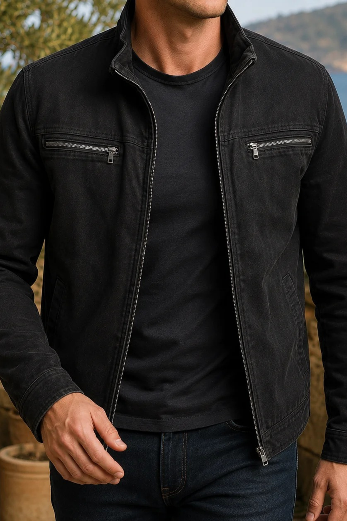 Cotton Jacket Rugged Casual Style