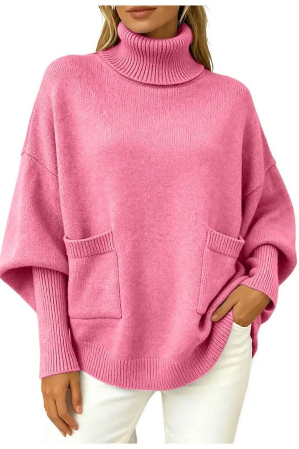 Women’s Turtleneck Sweater Oversized Relaxed Style