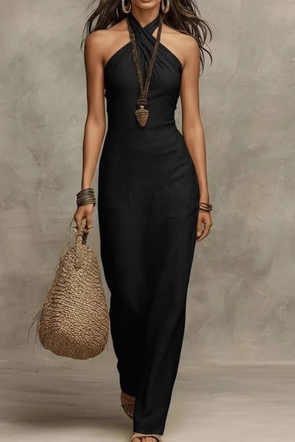 Women’s Maxi Dress Sleeveless Sophisticated Style