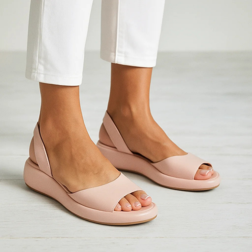 Open Toe Slingback Sandals Cushioned Casual Style