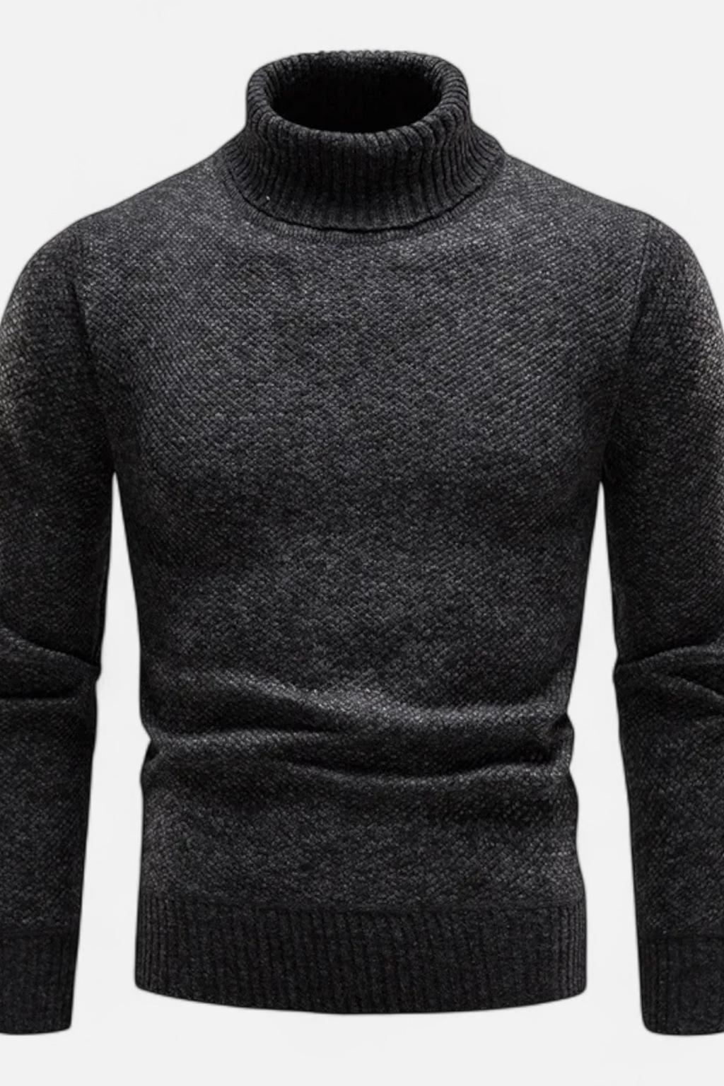 Men’s Turtleneck Sweater Classic Knit Style