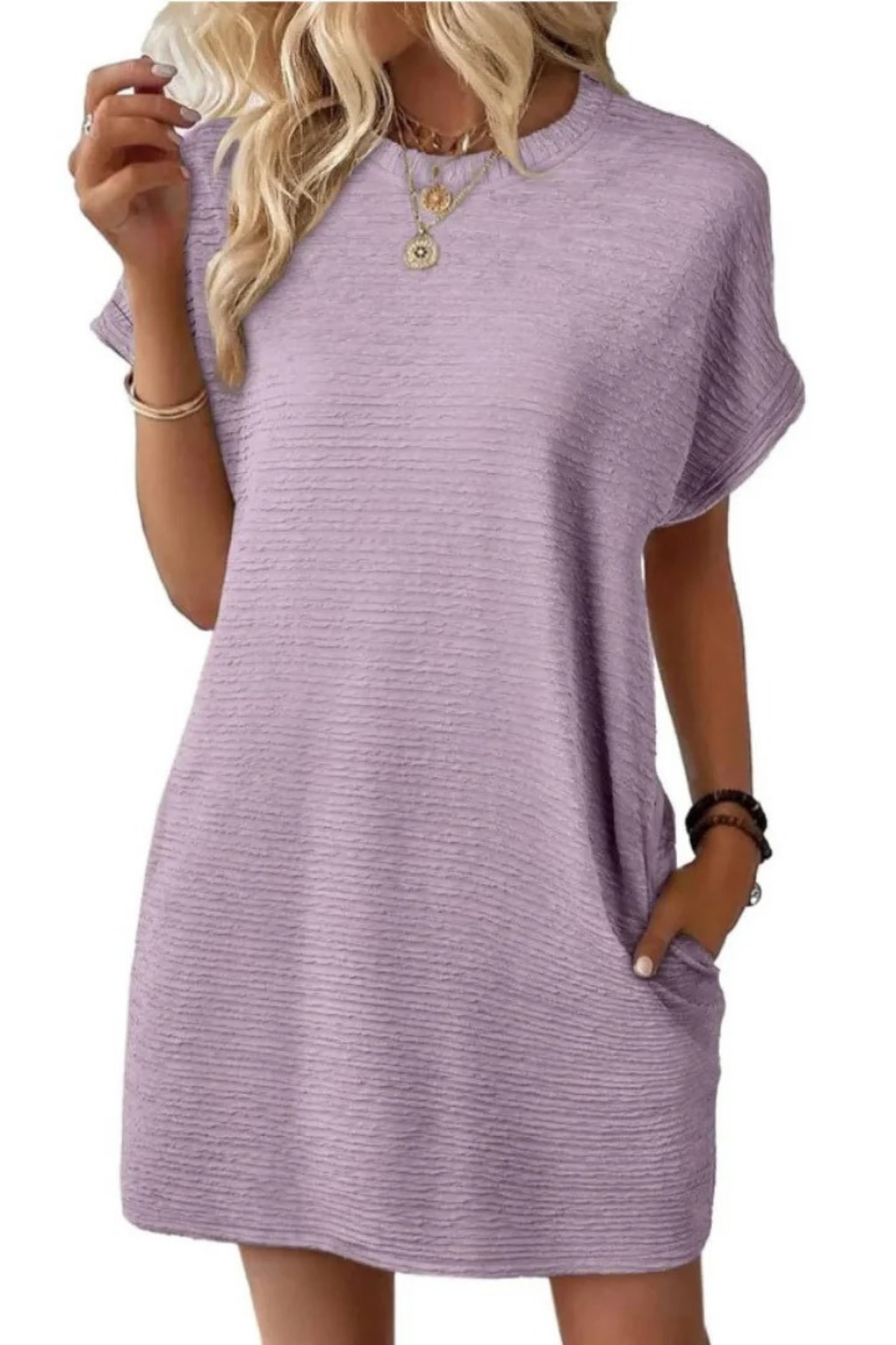 Pocket Mini Dress Relaxed Casual Style