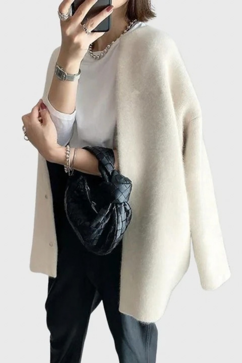 Women’s Long Cardigan Oversized Minimalist Style