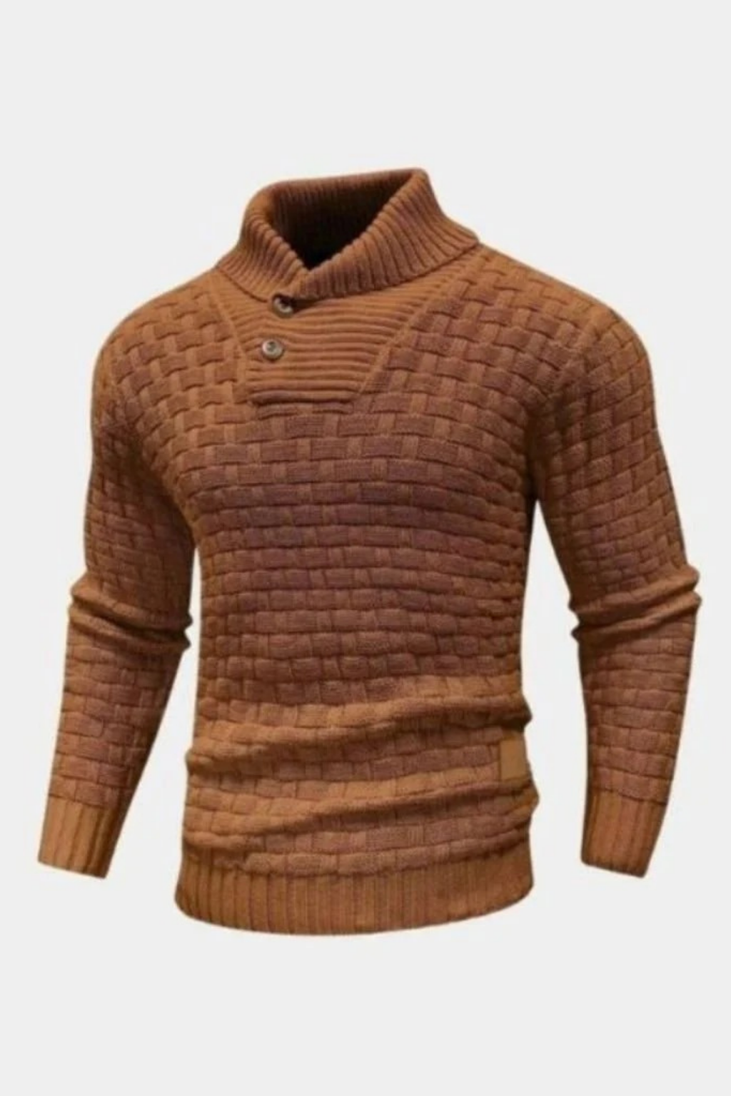 Men’s Shawl Collar Cardigan Textured Knit Style