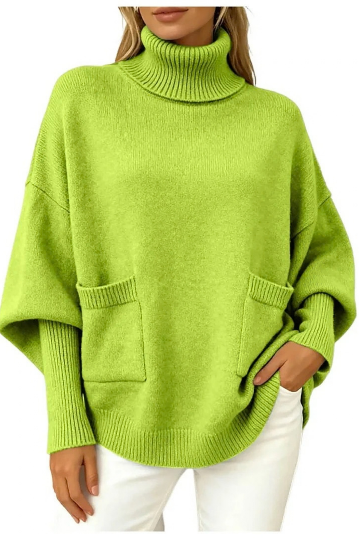 Women’s Turtleneck Sweater Oversized Relaxed Style