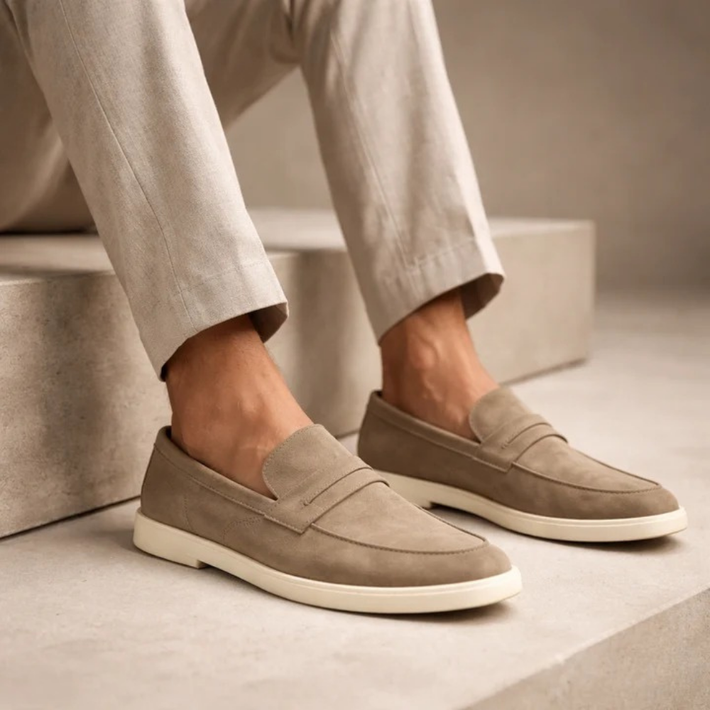 Classic Suede Loafers Smart Casual Style