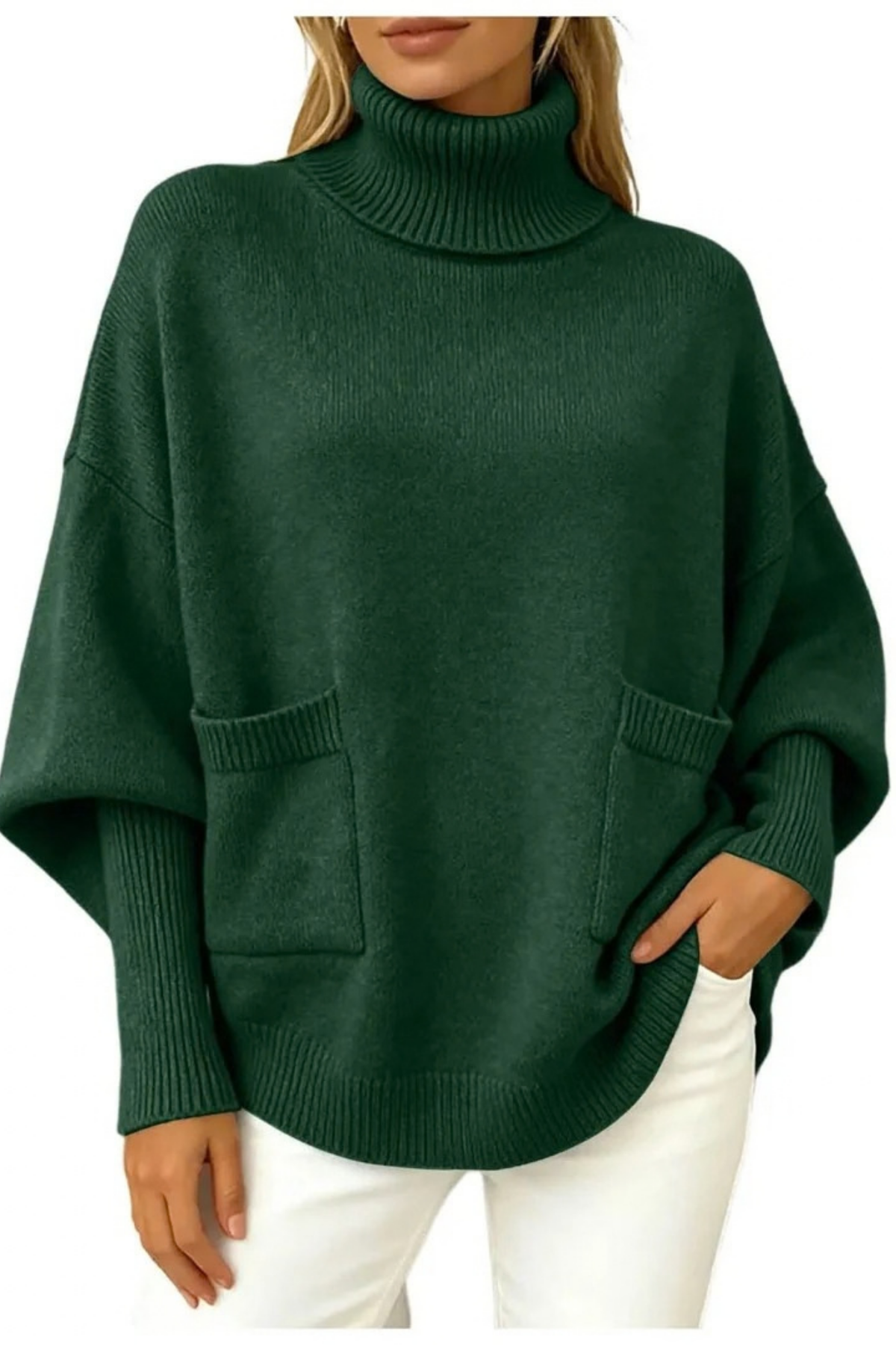 Women’s Turtleneck Sweater Oversized Relaxed Style