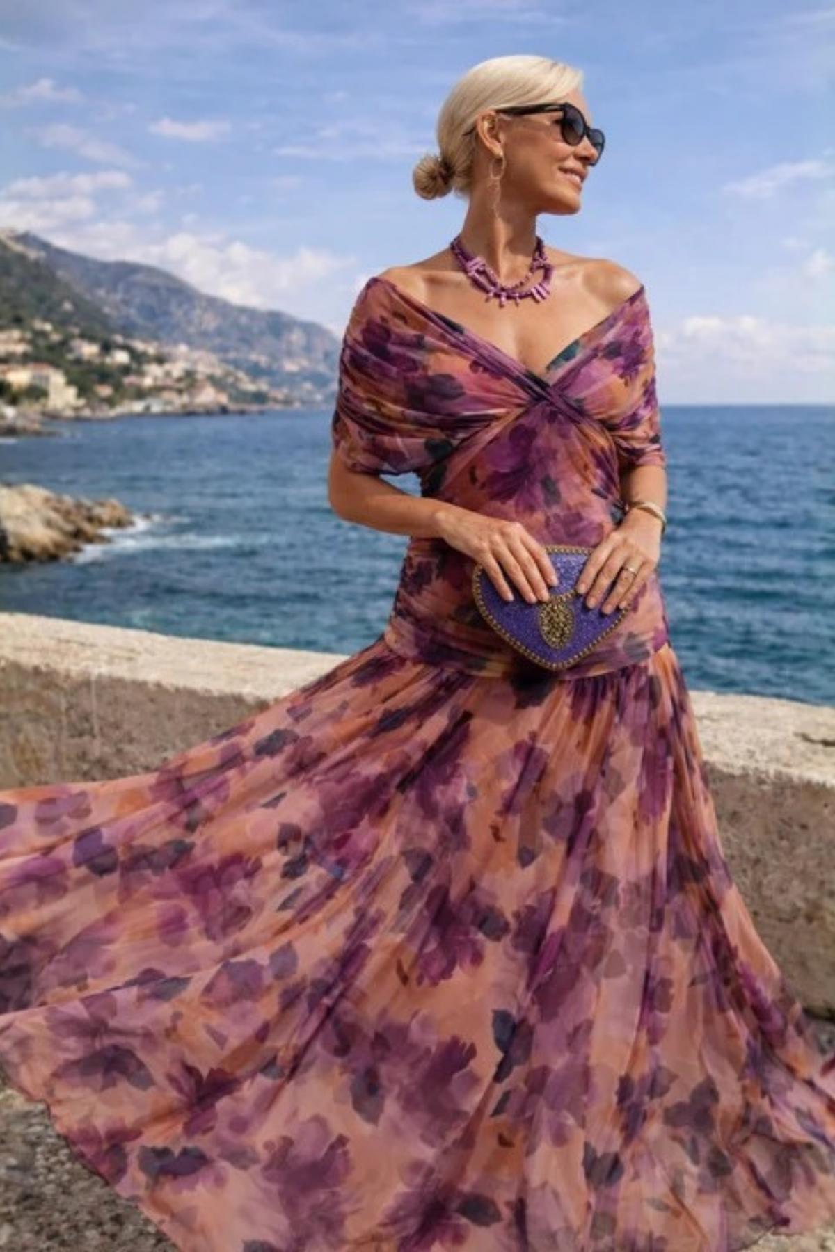 Off Shoulder Maxi Dress Refined Feminine Style