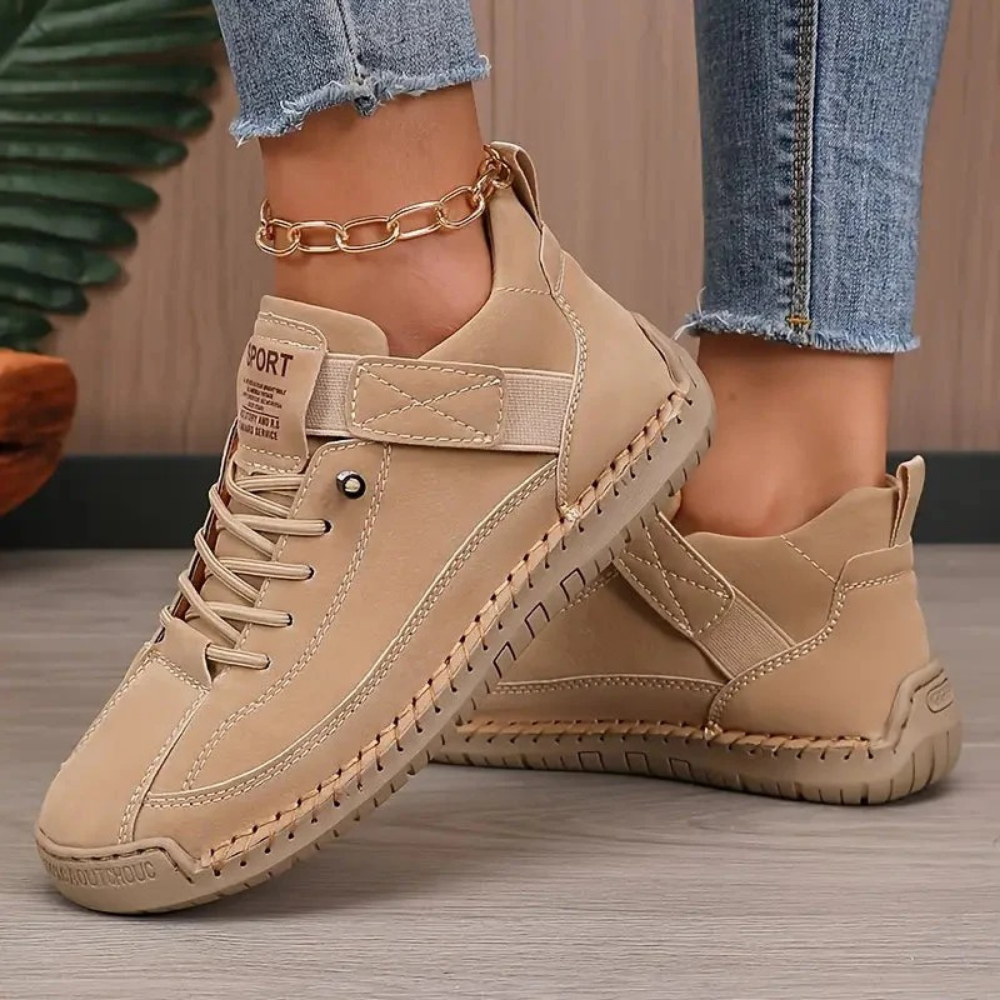 Casual Lace-Up Sneakers Cushioned Comfort Style